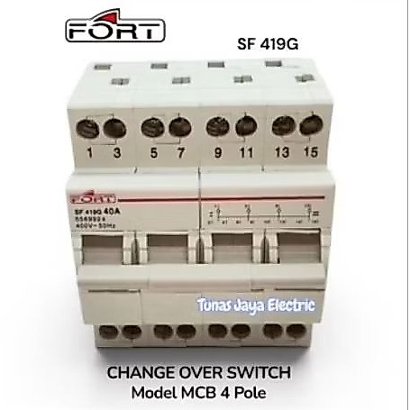 FORT Change Over Switch / COS / Din Rail 4P (Model MCB)