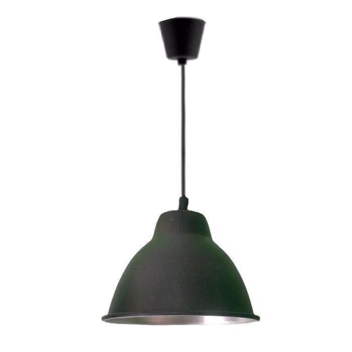 Lampu Hias Gantung Caffe ALUMUNIU + Fiting (Full SET) Diametr L20xT15 - Hitam, kabel Putih