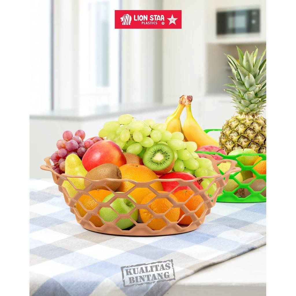 HOMTON Lion Star BW-47 Veji Basket Large Keranjang Buah Sayur Wadah Makanan BPA Free Food Grade Plas
