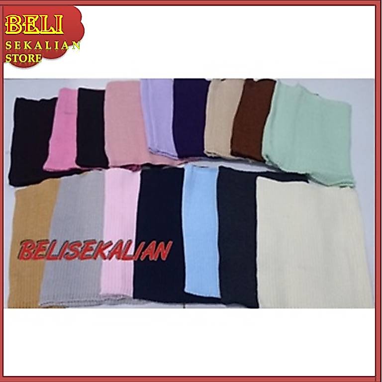 CIPUT KEKINIAN RAJUT  HIJAB 1 WARNA