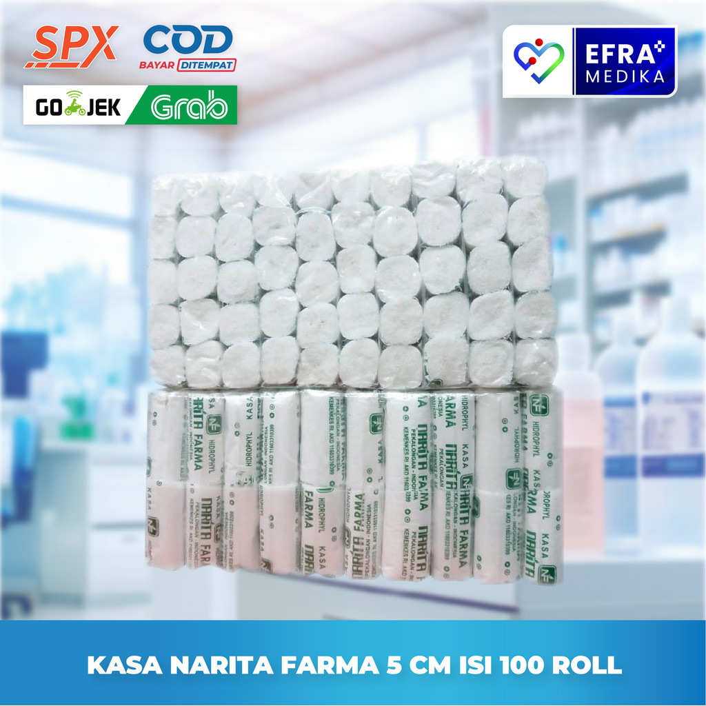 Kasa Roll 5 Cm Narita Farma Kasa Hidrophyl 10cm