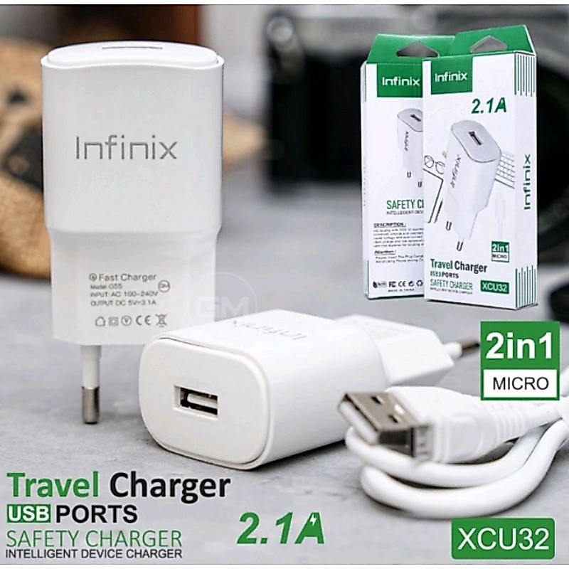 CHARGER INFINIX MICRO USB TYPE C TRAVEL CHARGER INFINIX TYPE C MICRO USB