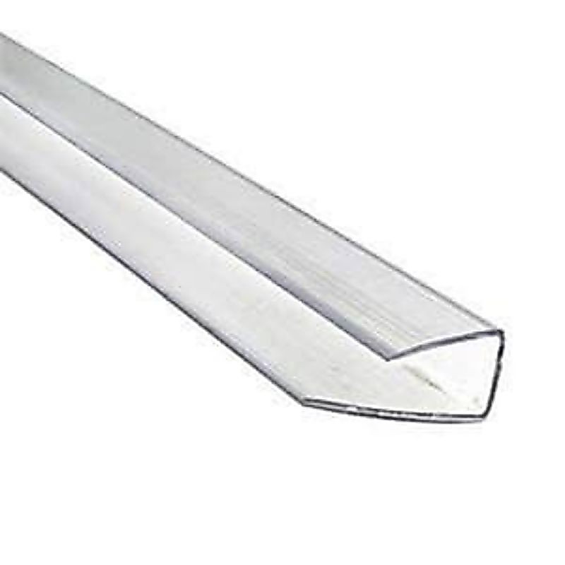 Lis U Fiber bahan PVC Profile untuk Solarflat Policarbonate