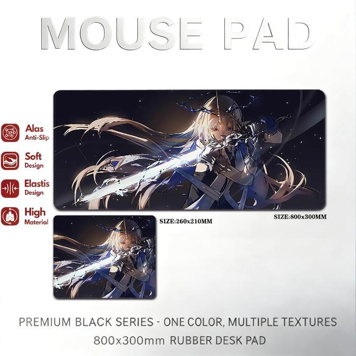 Super Cool Genshin Impact Anime Gaming Mouse Pad Anti-Slip Komputer Meja Mat Keyboard Pad Tebal-Edgi