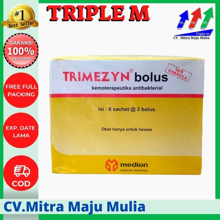TRIMEZYN BOLUS 1 Box - Obat Hewan Ternak