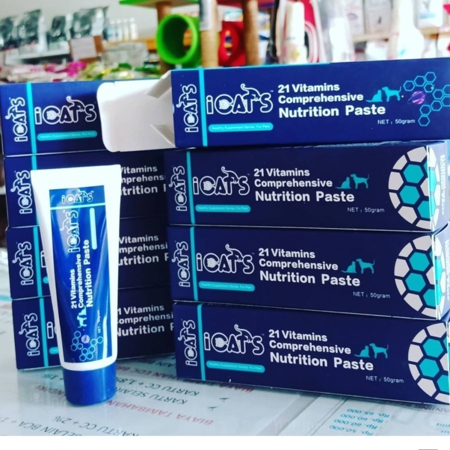 21 Vitamin iCATS Nutrition Paste 50gr - multi Vitamin Kucing mp rm