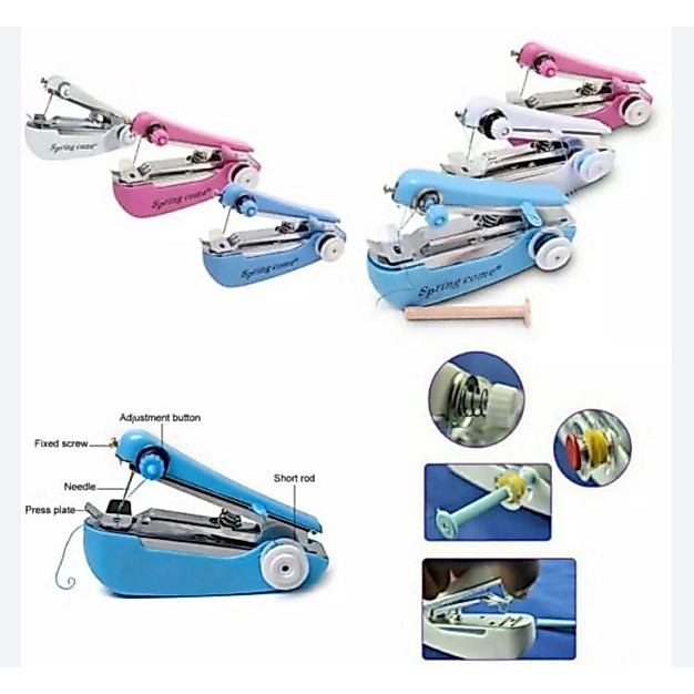 MESIN JAHIT MINI PORTABLE MESIN JAHIT TANGAN MANUAL MINI SEWING KIT
