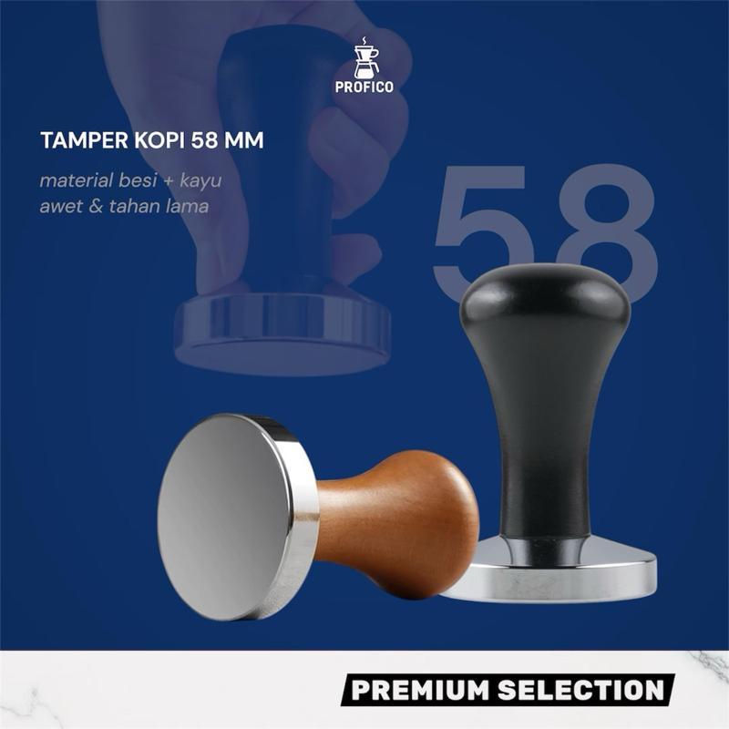 Tamper kopi 58mm alat pres bubuk kopi espresso tamping tool 58 mm PROFICO