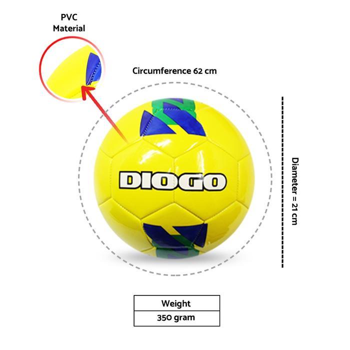 Bola Sepak Diogo Size 5 Diogo Negara Soccer Ball - Brazil