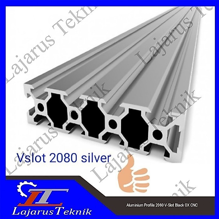Aluminium profile 2080 v slot panjang 600CM