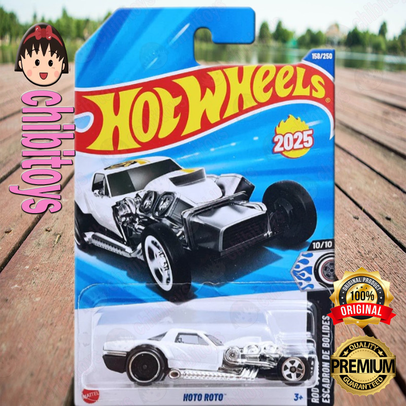 Hot Wheels Hoto Roto Putih Diecast Mobil Balap Hotrod