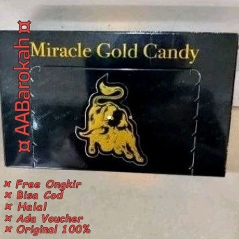 Miracle Gold Candy Permen Stamina Permen Kesehatan Miracle Gold Candy Isi 30Pcs Exp 2028