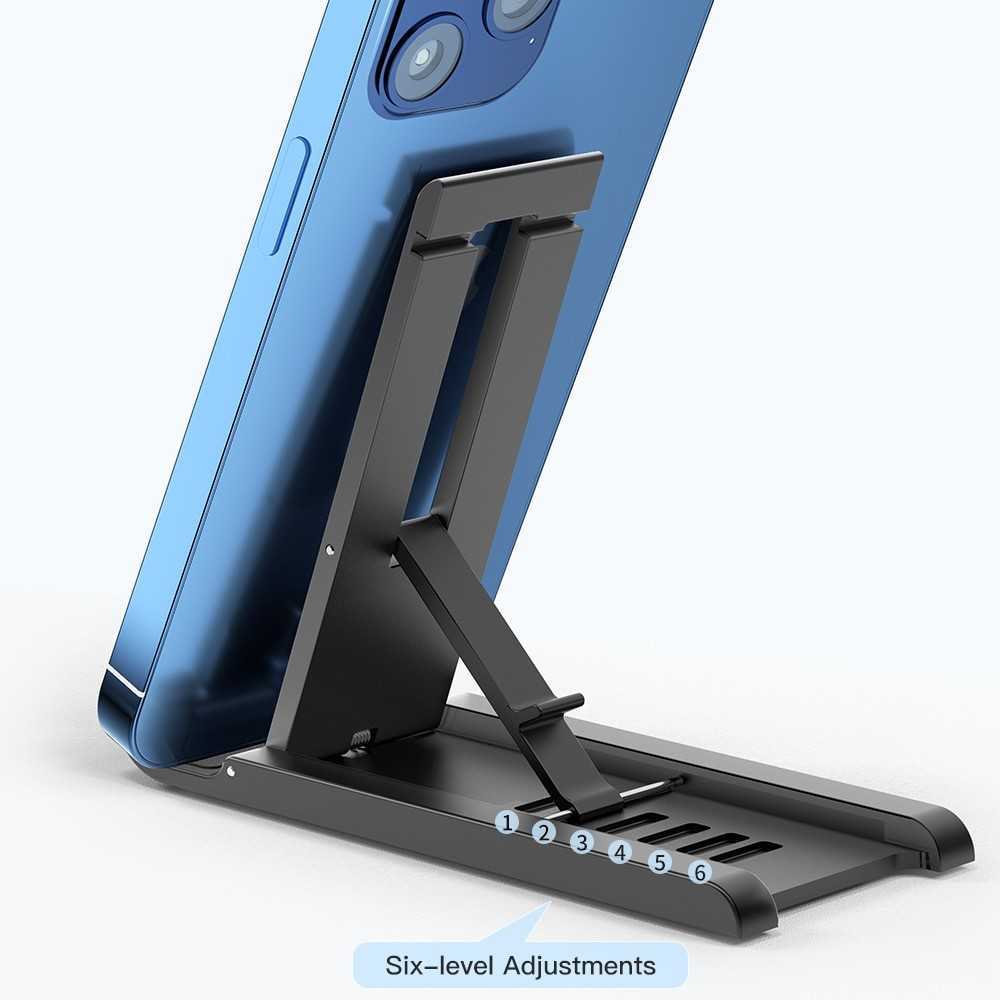 COD Stand Phone Holder Dudukan Tempat HP Smartphone Di Meja Lantai Model Lipat 6 Tingkat Kemiringan 