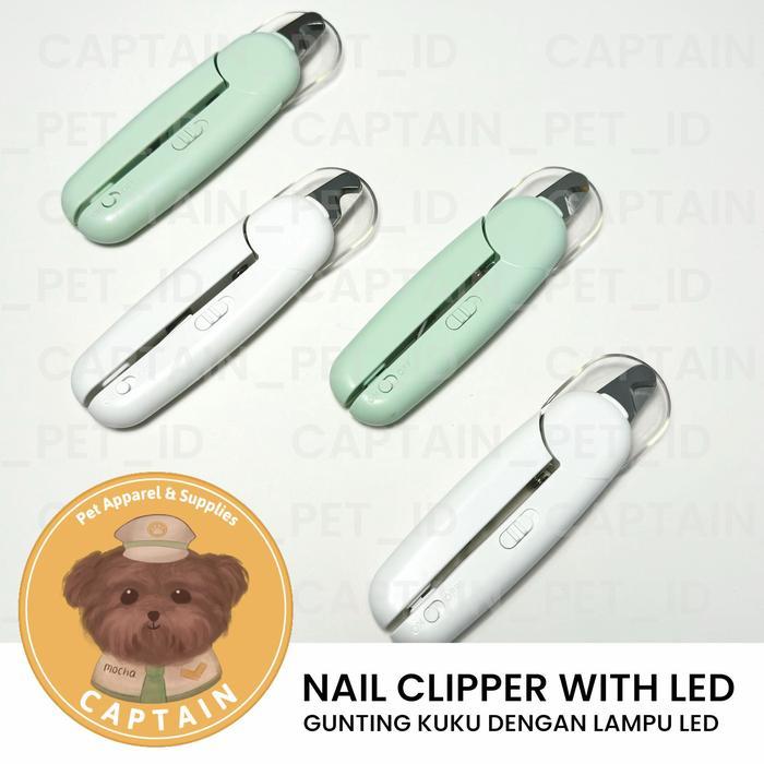 [QQ] GUNTING KUKU DENGAN LAMPU LED NAIL TRIMMER ANJING KUCING