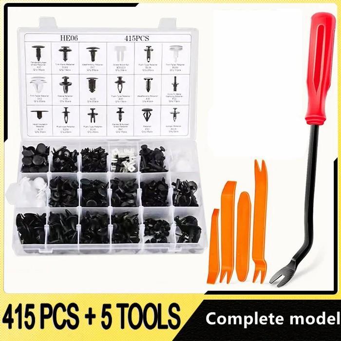 READY Set Kancing Klip bumper spakbor toyota honda suzuki mistubishi nissan - 415+4tools