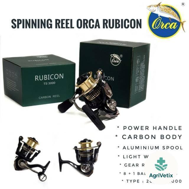 Reel Spinning Power Handle Orca Rubicon 2000 3000 Carbon Body - 2000