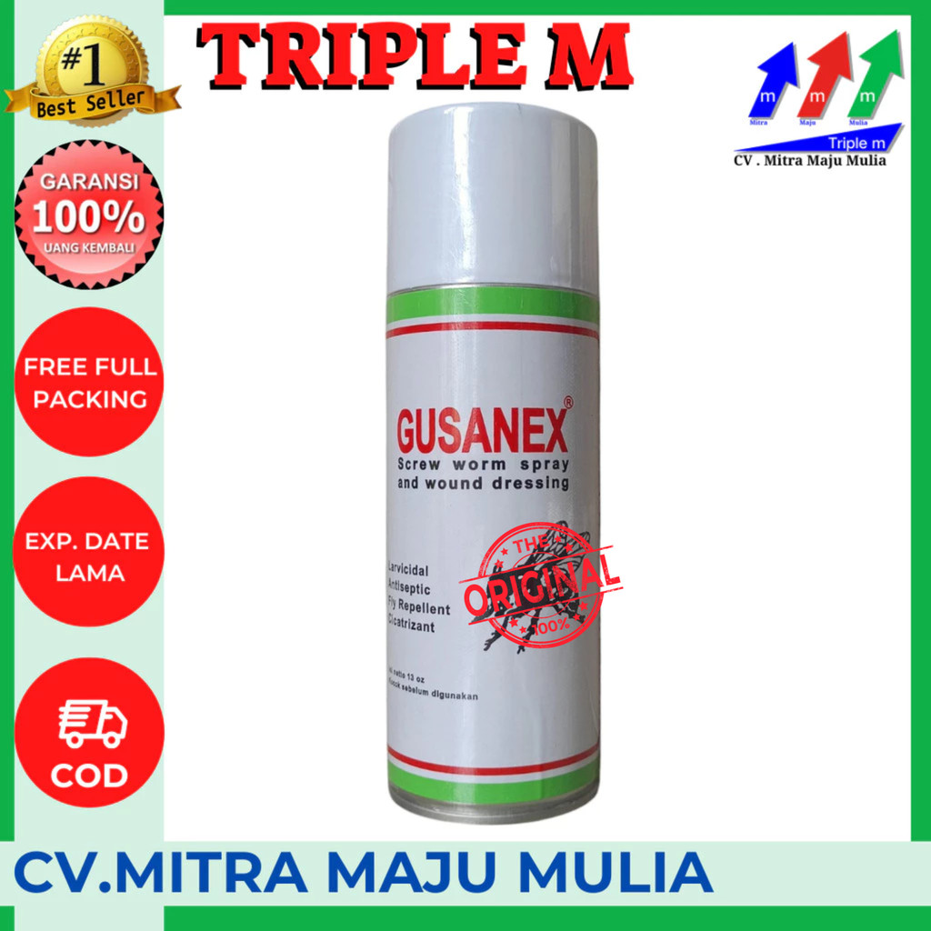 Gusanex spray obat luka Hewan 3M