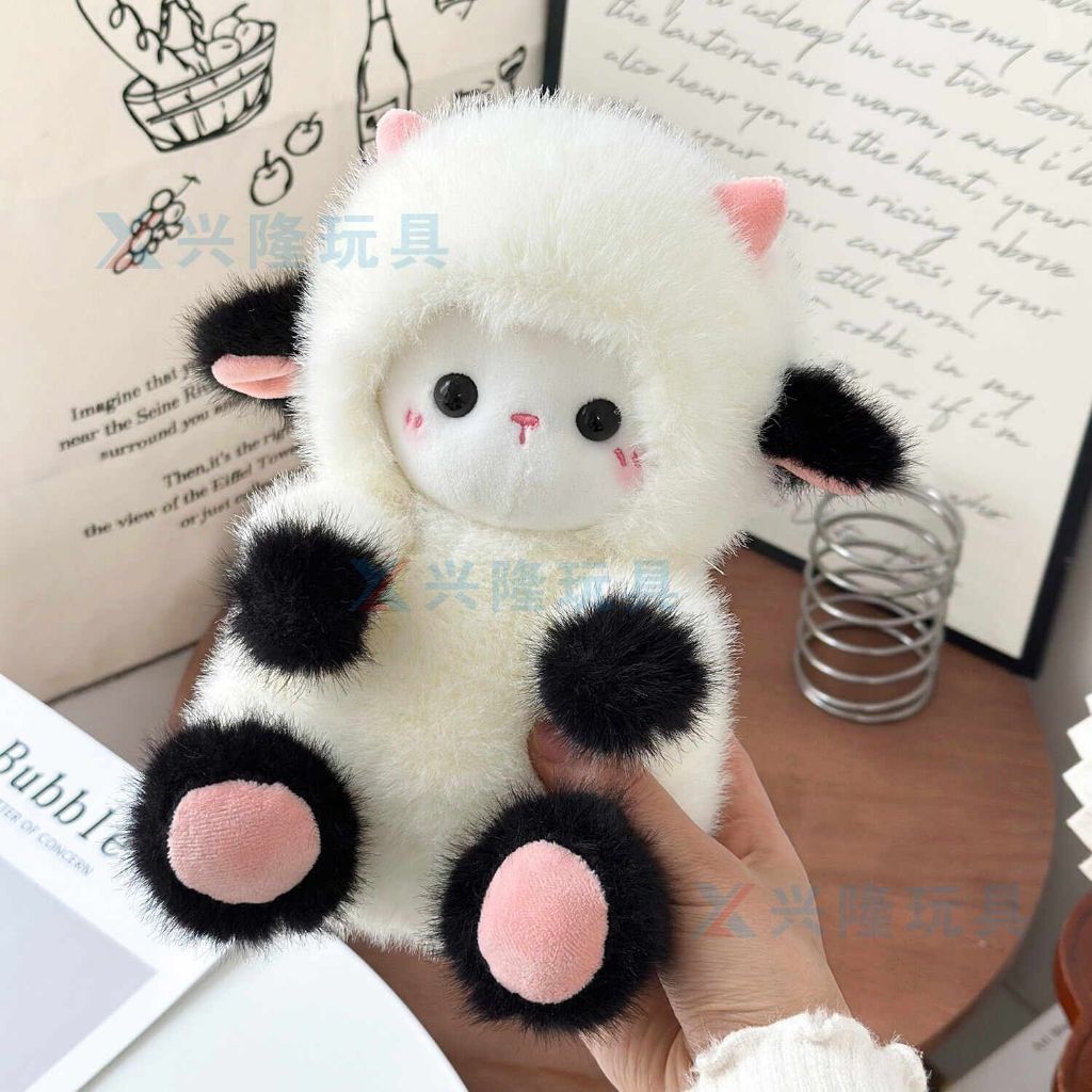Boneka domba fur sheep HADIAH PEREMPUAN BONEKA DOMBA LUCU BONEKA UNIK BONEKA DOMBA ukuran 21CM