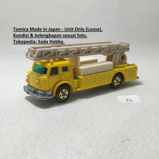 Tomica Foreign F33 American Ladder Chief Japan Yellow Unit Only
