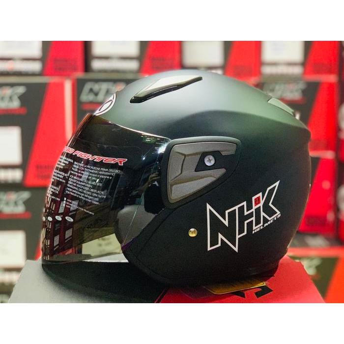 NHK R7 Solid Black Doff - Single Visor - M