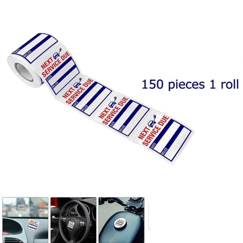 Stiker Service Motor Mobil Pengingat Ganti Oli Tune Up Stiker Bengkel Custom Nama Toko 5x5cm