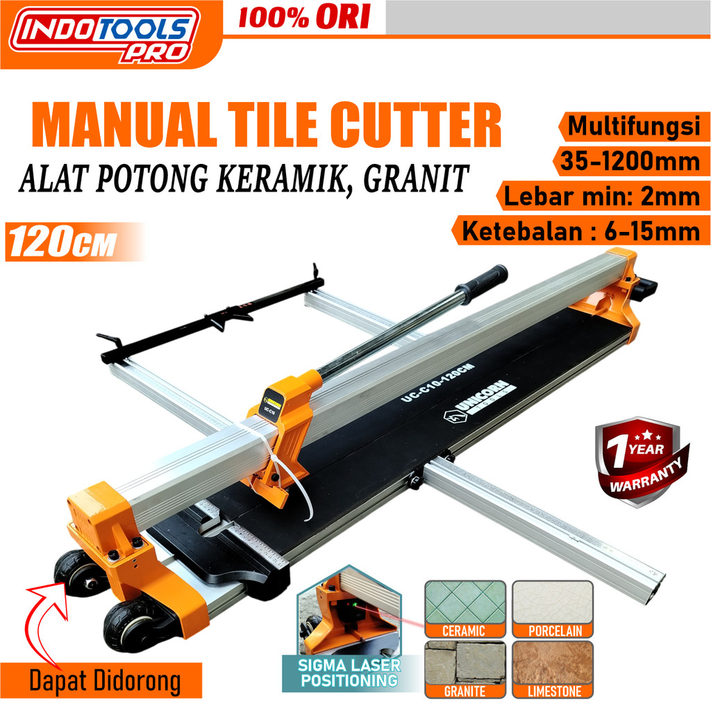UNICORN TOOL Alat Potong Keramik Granit Manual 100cm 120cm