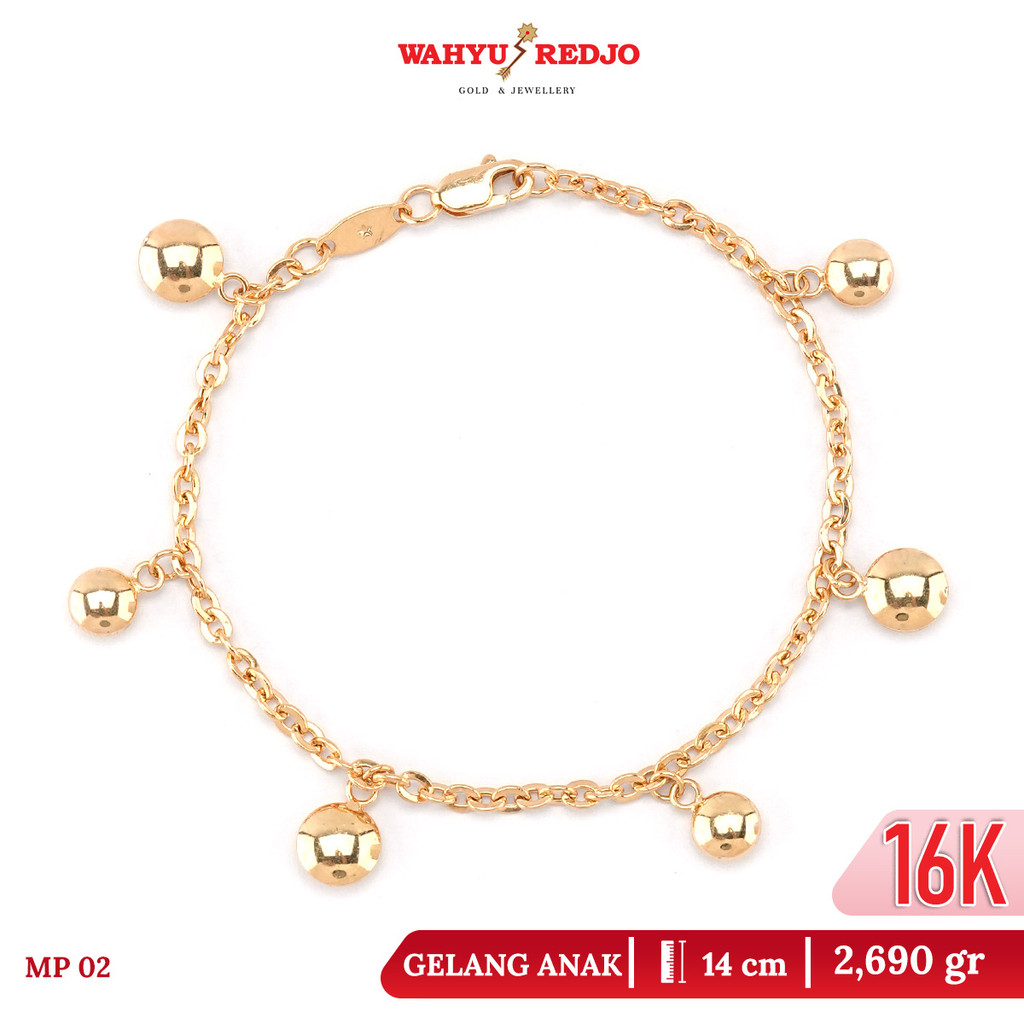 Gelang Anak Rt Fancy Emas Kadar 16K Wahyu Redjo GL-16K-32057242 Non Pameran