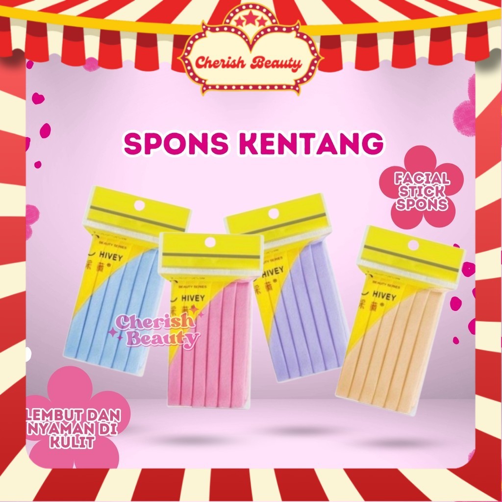 Spons Kentang/ Facial sponge / sponge kentang / spon kentang / sponge stik / Spon Makeup Halus