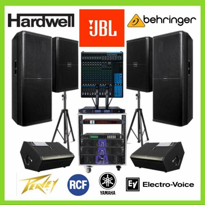 Paket Powered Monitor DJ Profesional line array Speaker Sound System