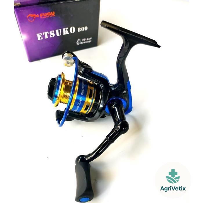 Reel Fugu Etsuko 1000 Rubber Knob 10BB Smooth Bahan Kuat - 4000