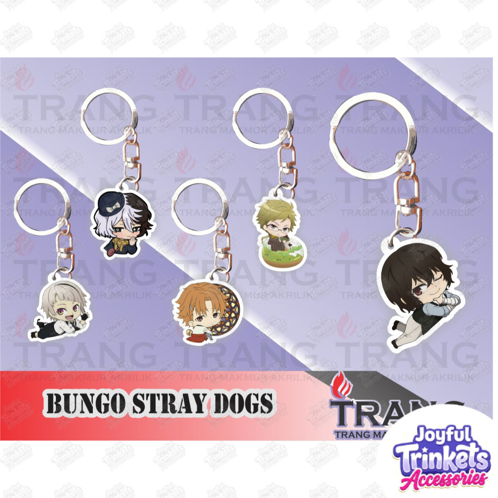 Gantungan Kunci Akrilik Bungo Stray Dogs / Acrylic Keychain Bungo Stray Dogs