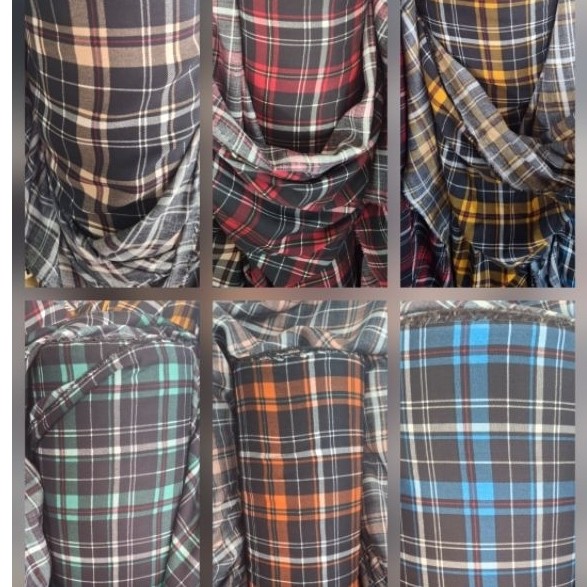 KATUN RAYON PREMIUM / RAYON VISCOSE / KAIN MOTIF KOTAK