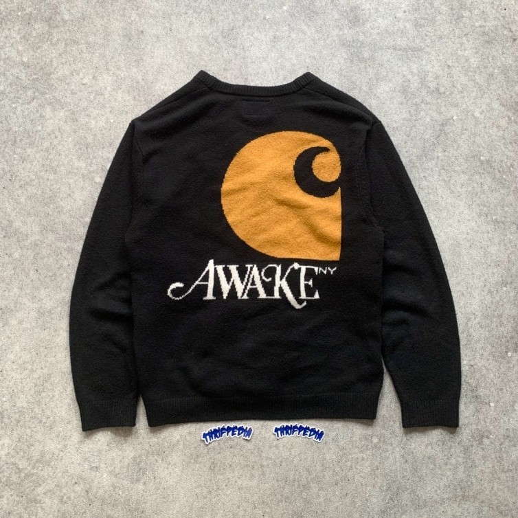Carhartt WIP X AWAKE NY Knit Cardigan black