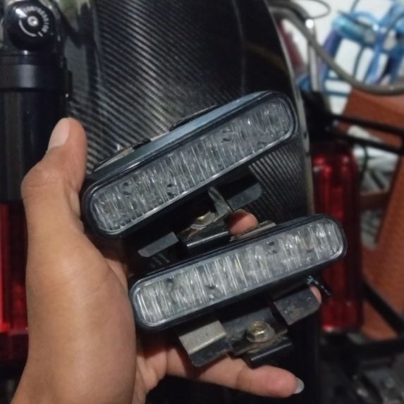 lampu whelen ion biru bekas moge