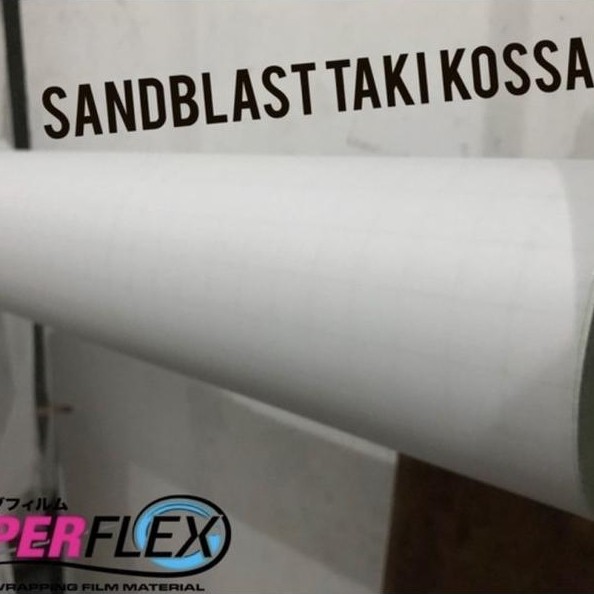 Sand Blast Taki Kossai Lebar 150Cm / Stiker Kaca Es / Stiker Buram