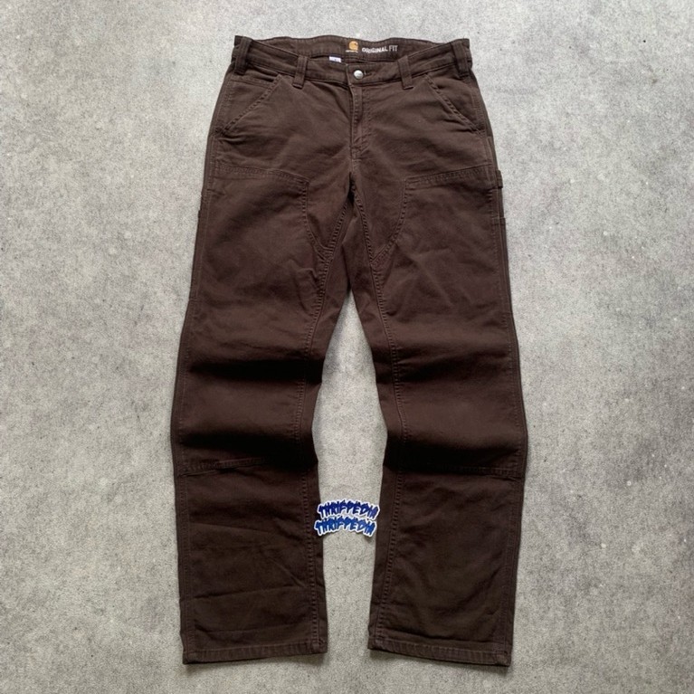 Carhartt Double knee front carpenter choco dark brown 102323 - 201
