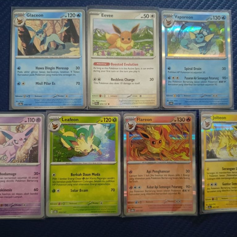 Kartu pokemon set Eevee lution