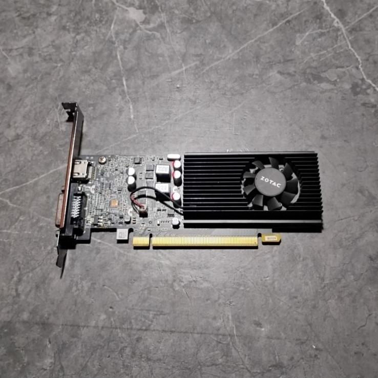 VGA Zotac GT 1030 2GB GDDR5 64bit single fan hemat daya adem Nvidia GeForce GPU