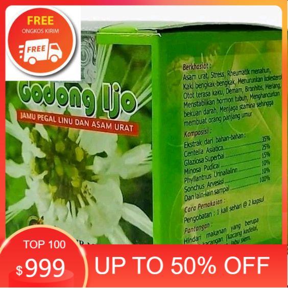 Latest SP Godong Ijo ORIGINAL KAPSUL 1 BOX ASLI - Jamu Pegal Linu dan Asam Urat untuk Kesehatan SP