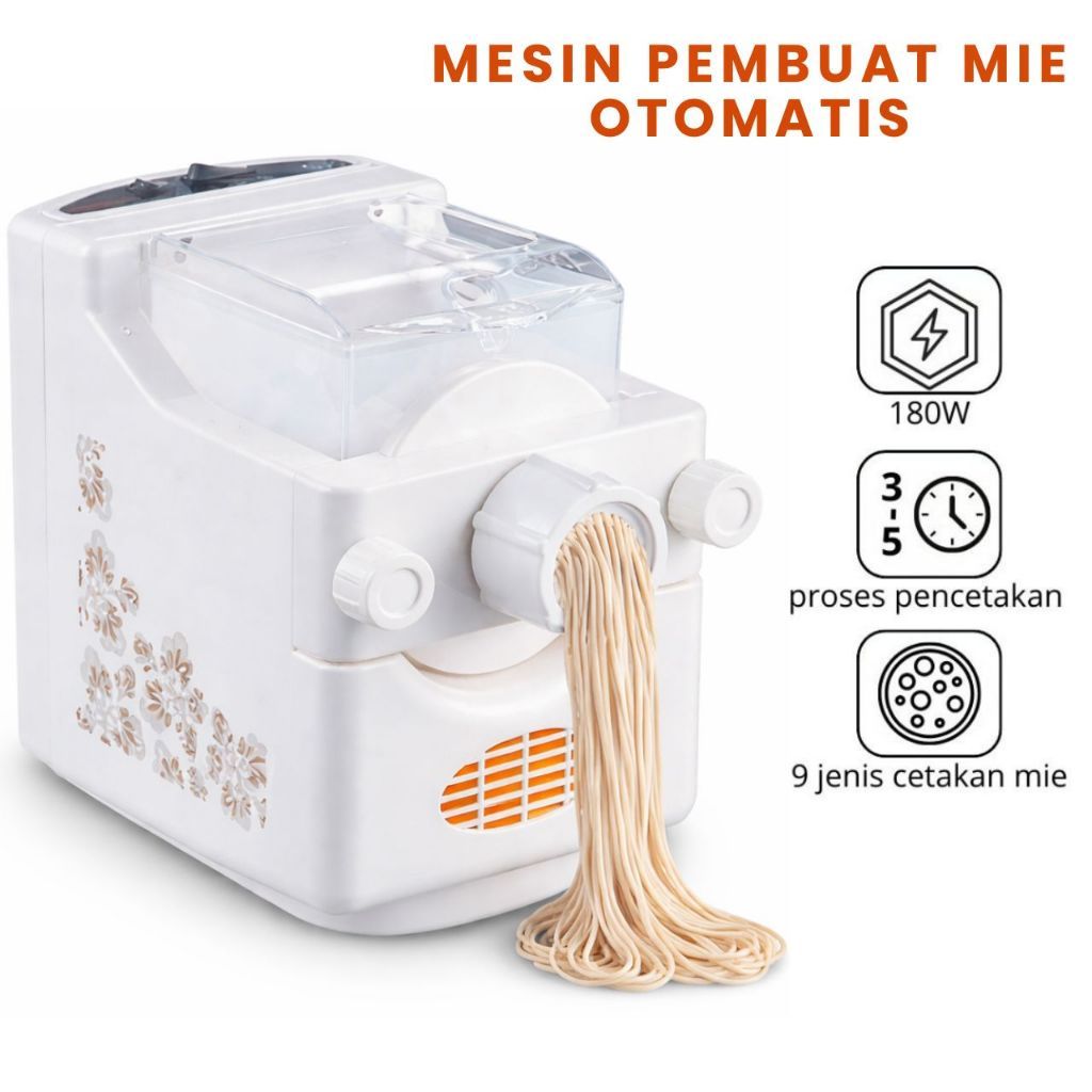 ZS Alat Pembuat Mie Pasta Otomatis 9 Model Cetakan Multifungsi Elektrik