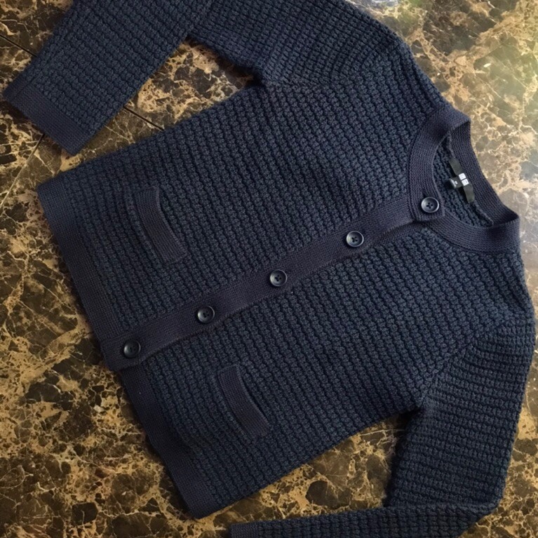 Preloved cardigan tweed (Uniqlo)