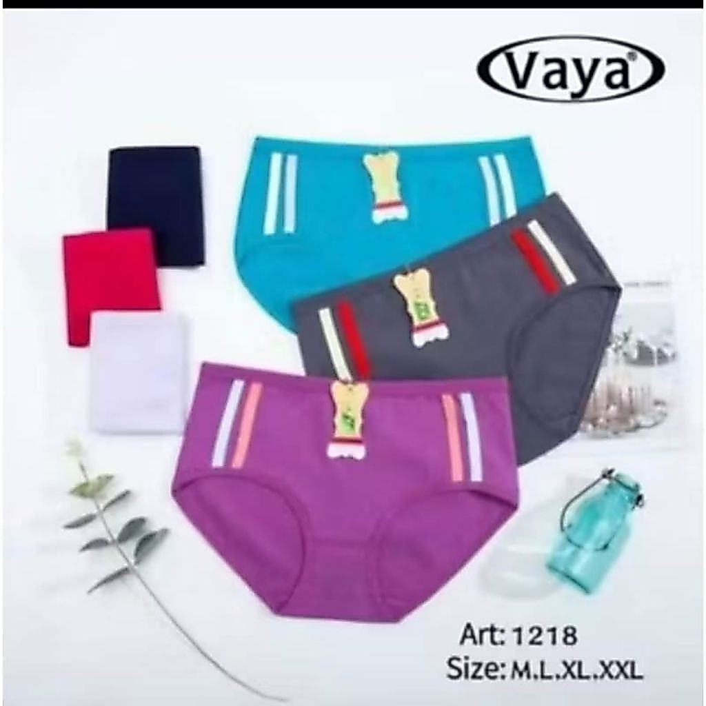 VAYA ( 12 PCS ) / 1 Lusin Celana Dalam Wanita Type Art 1218 Vaya Soft Original / Kolor Wanita Vaya