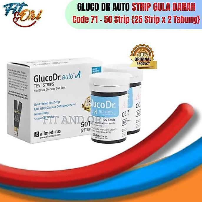 Medizin- Gluco Dr Auto Isi 50 Test Strip / Strip Gluco Dr Auto Agm4000 Code 71