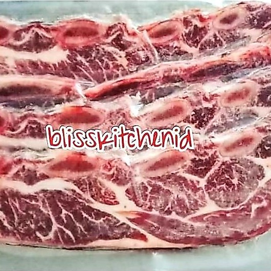 Iga Sapi US Chuck Short Ribs Bonein Beef Kalbi / Galbi 1cm marbling 4