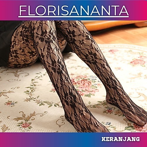 viral PH-24 sexy mesh flower stocking pantyhose motif bunga renda hitam lolita cos