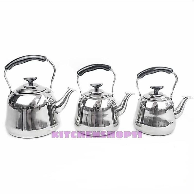 LARIS TEKO STAINLESS 6 LITER TEBAL PLUS SARINGAN TEH / TEKO SARINGAN 3 LITER / KETTLE CERET BUNYI