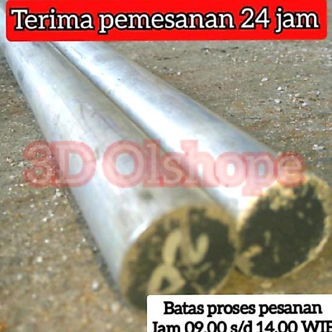 As Bulat Aluminium Dural 7075. Od 20Mm X 350Mm.