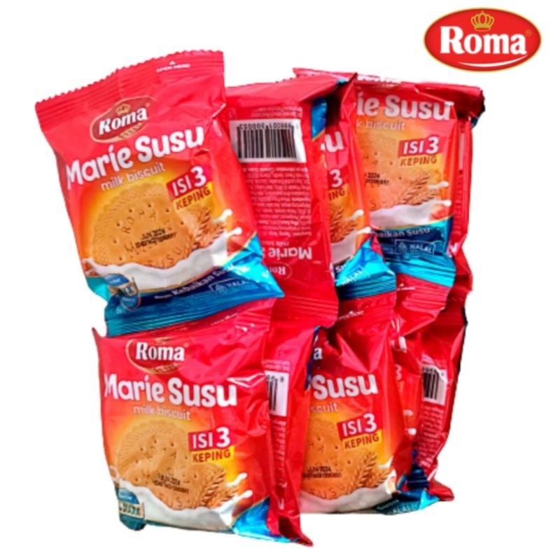 ROMA MARIE SUSU BISKUIT RENCENG ISI 11 x 3 PCS SACHET MARI ECER GROSIR MURAH GR SNACK KILOAN MAKANAN