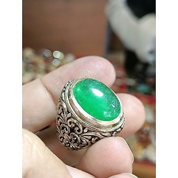 BATU CINCIN PERMATA JAMRUD KALIMANTAN DIM KANTORAN CINCIN PRIA