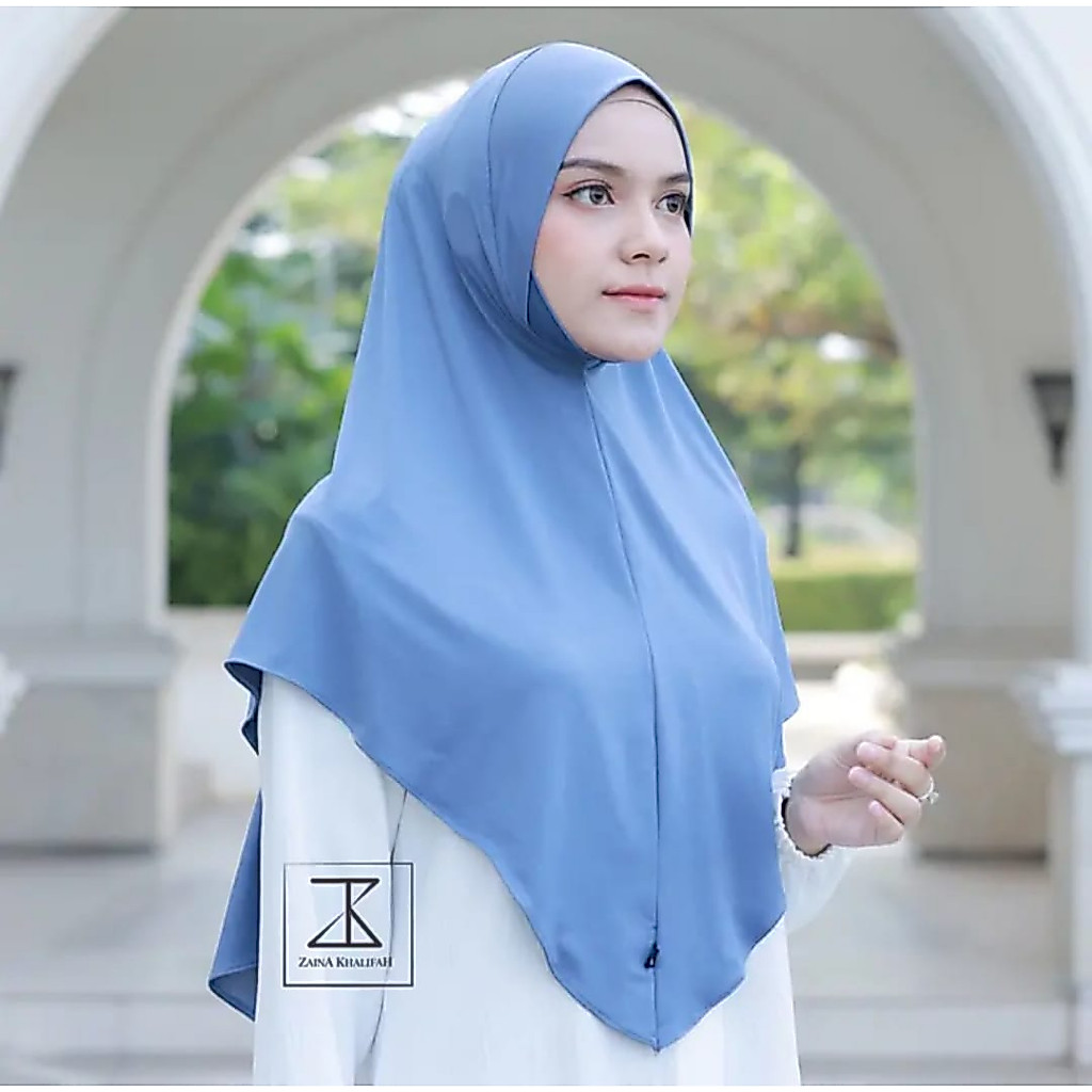 Hijab Dagu Malaysia Jumbo Jilbab Instan Jersey Kerudung Langsung Pakai Anti Tembem